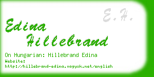 edina hillebrand business card